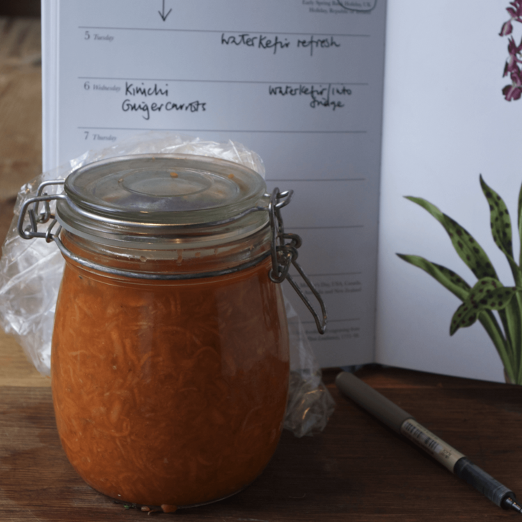 Make a note of the date in your diary or on the top of the jar